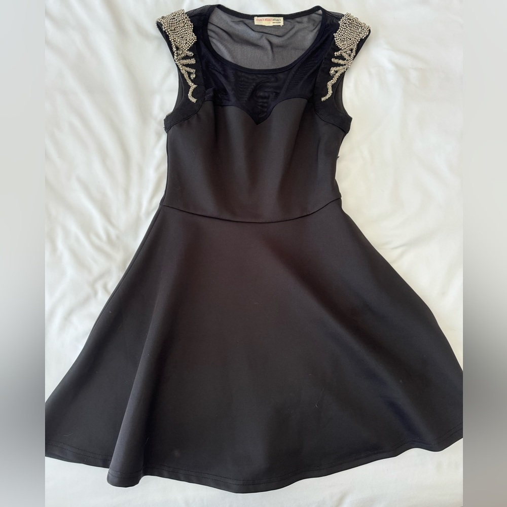Black jeweled New Years dress
